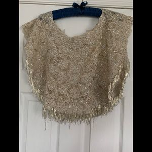 VINTAGE BEADED TOP